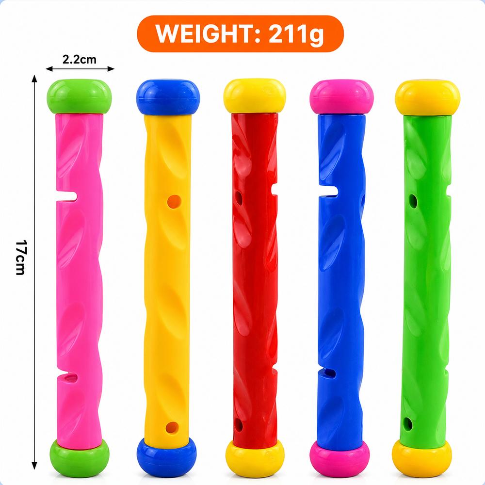 Underwater Grabbing Toys Diving Pool Toys Kids Swimming Training Summer Water Play Kit Diving Stick Seahorse Seaweed Fish Bone