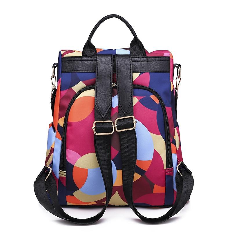 New Backpack Femininity Oxford Cloth Three-purpose Anti-theft Backpack