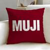 classic lifestyle brand MUJI Cushion Cover Soft & Easy-Wash Pillow Case – Versatile for Couch, Bed, Travel and Office