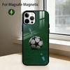 Fußball Sport Fußball Handyhülle Für iPhone17,16,15,14,13,12,11 Plus,Pro Magnetisch Für Magsafe Kabelloses Laden
