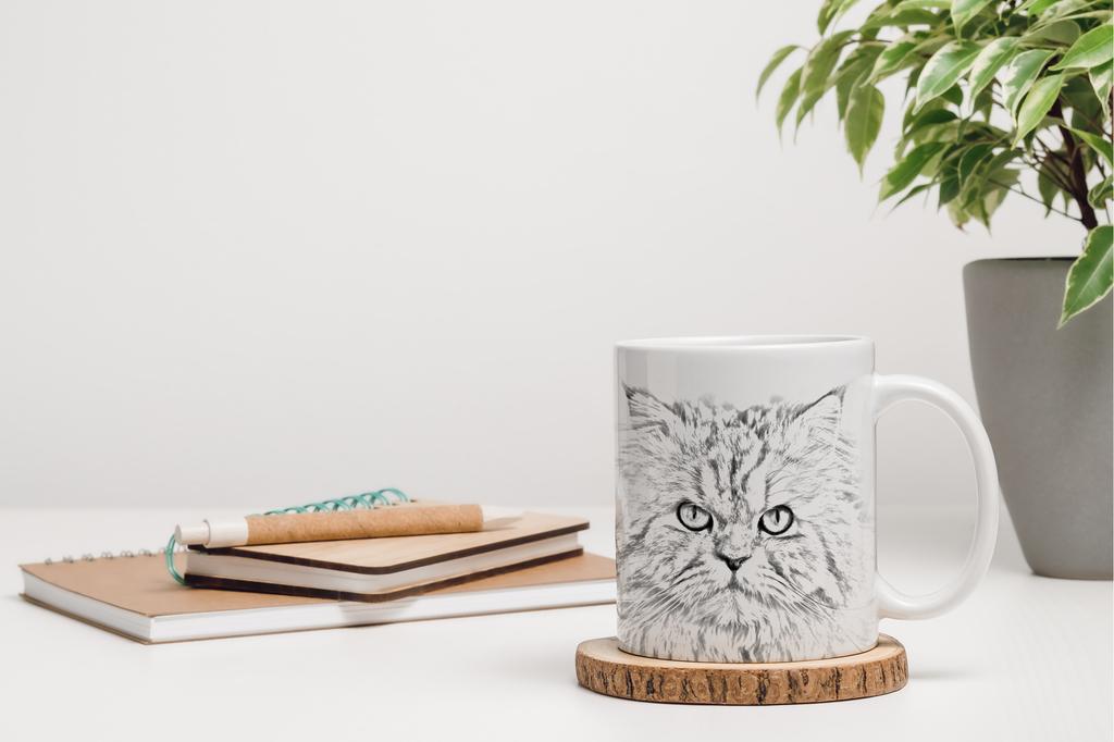 Persian - cup with a cat, cute cup with graphics, a gift with your photo from the Art-Dog brand