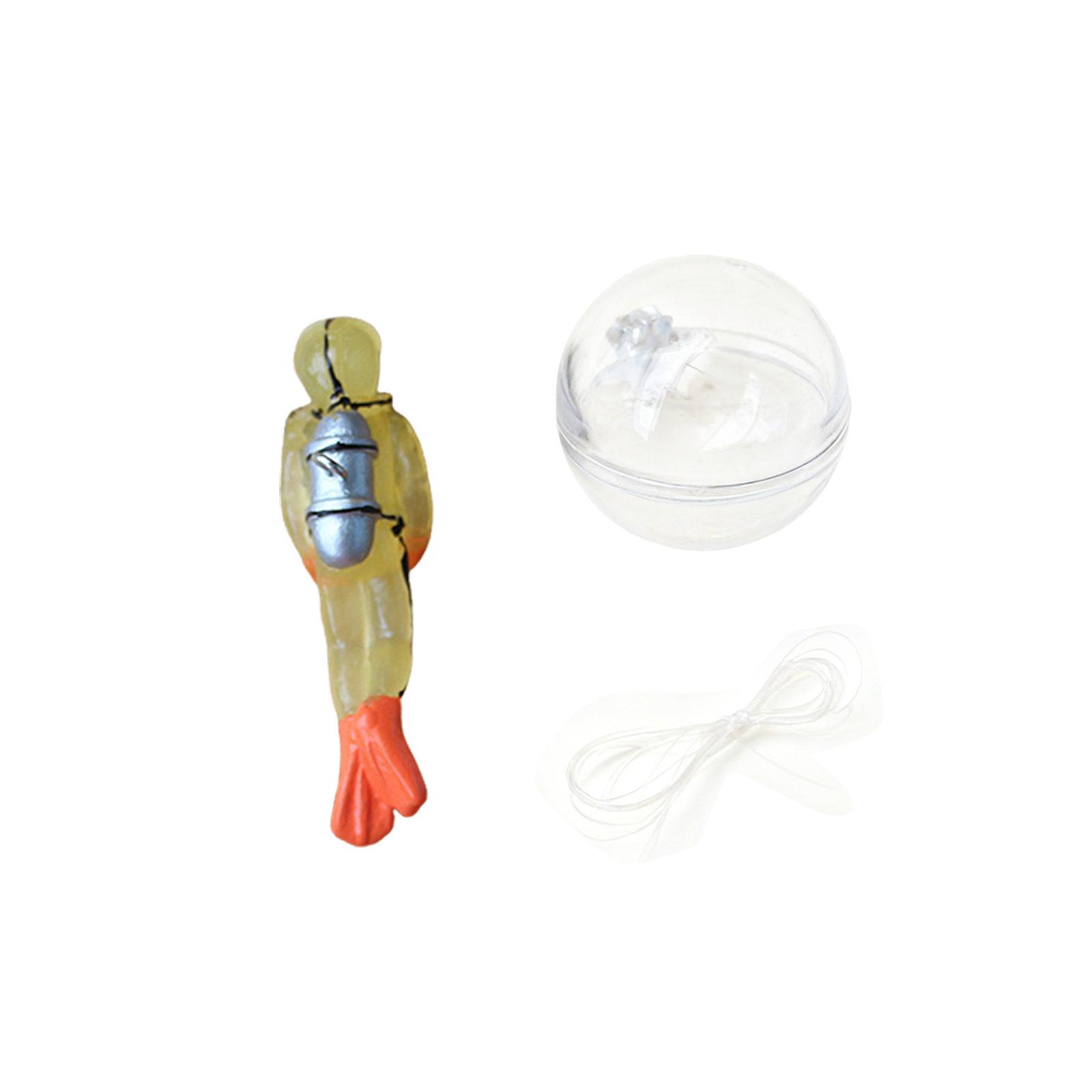 

Плавающий дайвер Аквариум Плавающее украшение Подводный пейзаж Подводный мир Маленький плавающий шар One Size жёлтый