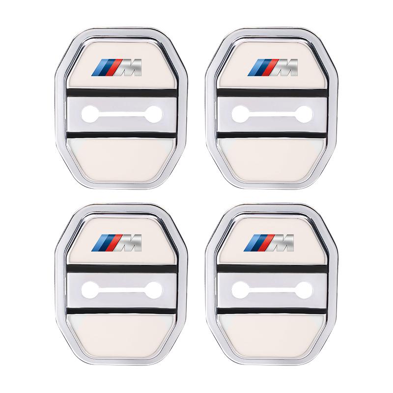 4Pcs Car Door Protection Cover Valve Cap Sticker Decoration Accessories For BMW X1 X2 X3 X5 X4 X6 X7 iX3 F20 F10 F07 E70 E46 E90