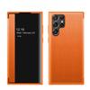 Suitable for Samsung S25Ultra Phone Case, Leather S24 Flip Cover, Note20 Side Window Drop Protection Case A52