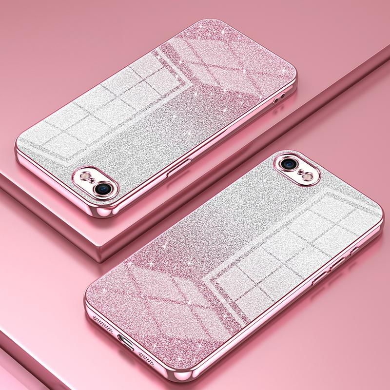 

For iPhone 7/8/SE (2020)/SE (2022) Cell Phone Case Precise Cutout TPU Back Cover Blue