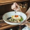 Super Praktisch Dicke Tiefe Schüssel Haushalt Ofenverändert Große Gemüseschüssel Retro Nudelrührschüssel Pastateller Salatschüssel Geschirr Große Schüssel