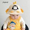 Cartoon Penguin Baby Bucket Hat, Korean Style, Sun Hat for 2-Year-Olds
