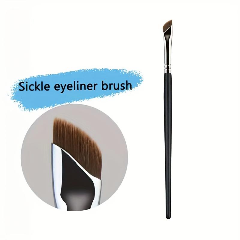 Ultra Thin Sickle Eyeliner Brush, Knife Edge Liquid Eyeliner Brush