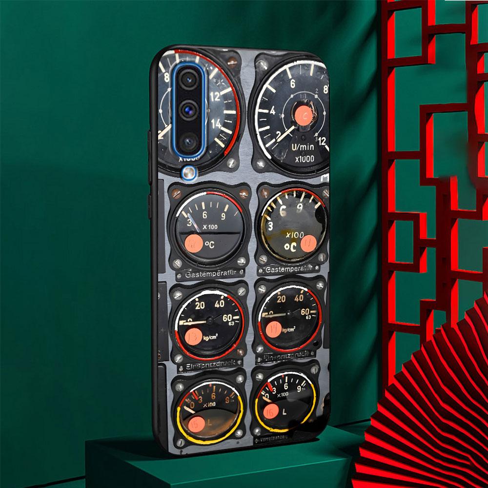Aeroplane Pilot Cockpit Case for Samsung Galaxy A10s A50 A50s A02s A03s A20 A30 A20e A70 A70s A20s A30s A10 A40 TPU Black Cover