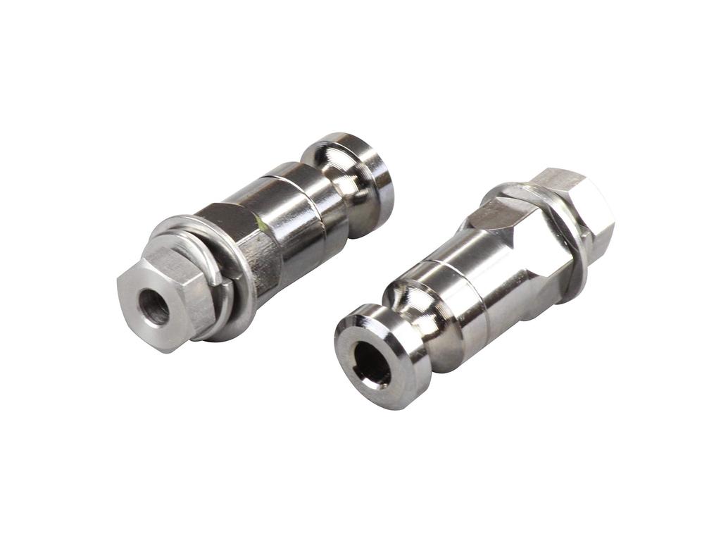 POSH FAITH Motorcycle Accessories Color Turn Signal Brackets M8mm Plated 010201-MK