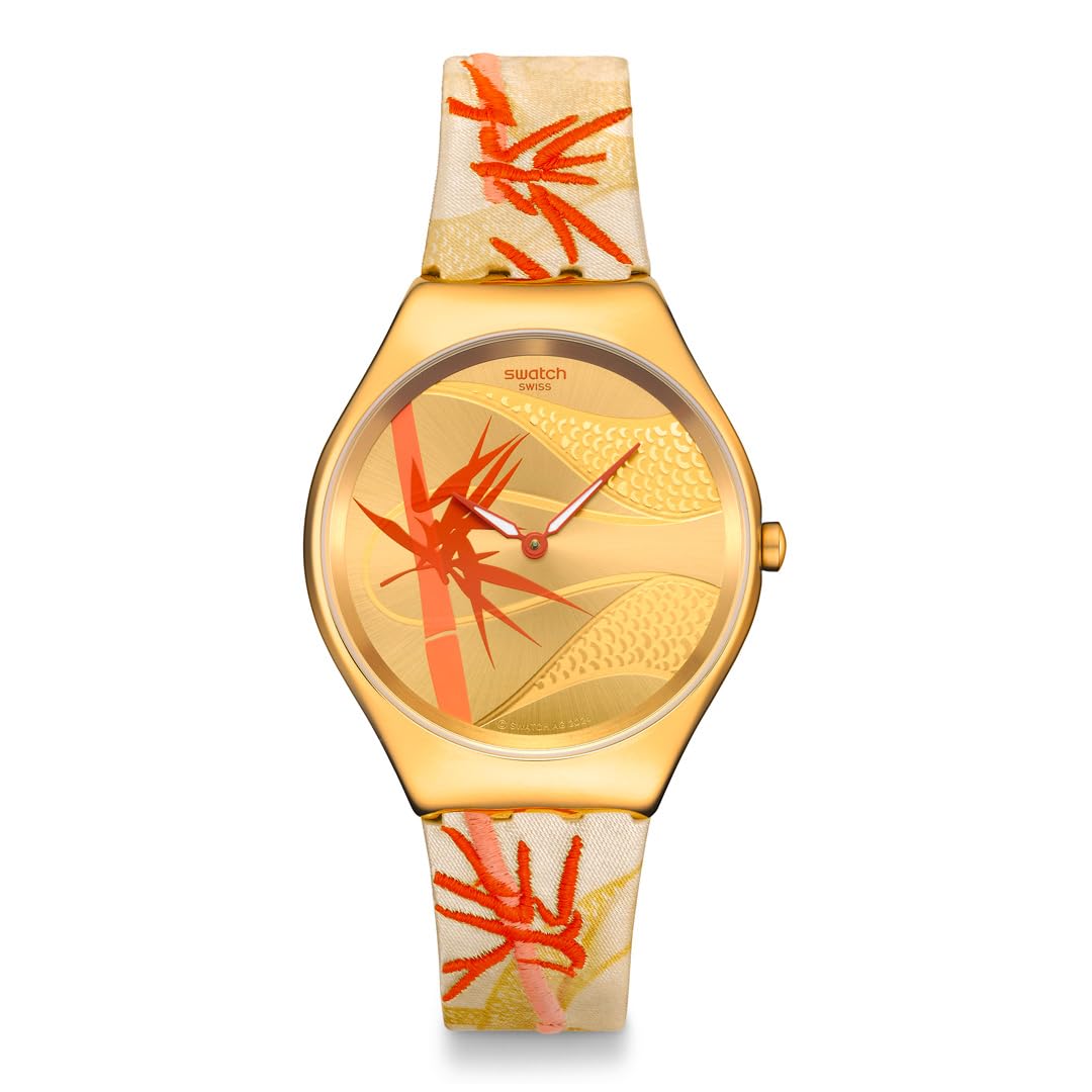 

Часы GOLDEN RED BAMBOO SYXZ105 бежевый [Swatch] женские жёлтый