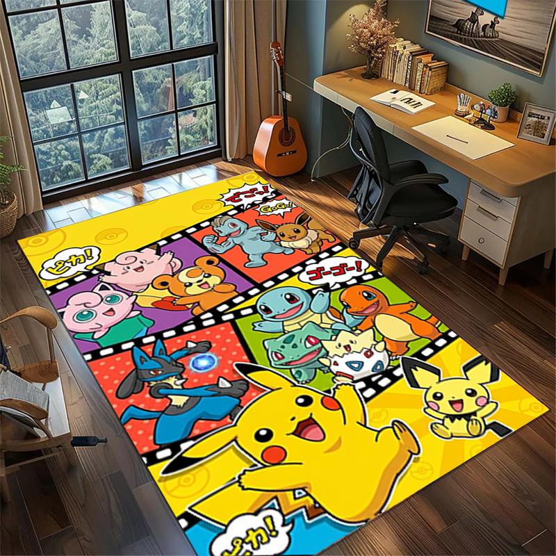 Non Slip Washable Floor Mat "Pokémon" Large Area Rug Carpet Bedroom Gamer Room Home Decor—kwq72