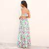 European And American Style New Ladies Summer Hollow Sling Beach Vacation Long Skirt Slimming Dress