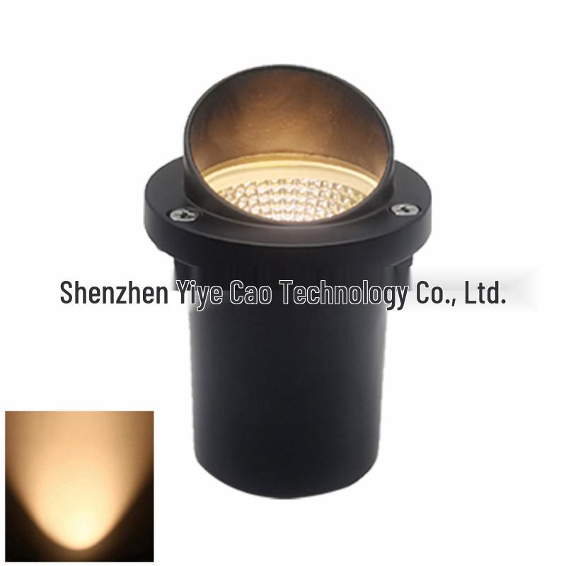 Outdoor Waterproof Recessed Square Ground Light for Pathways, Gardens, and Landscapes.