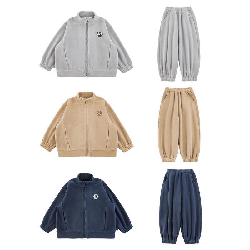 Youyou Boys' Warm Anti-static Fleece Winter Set