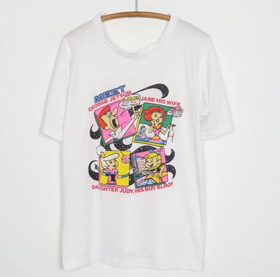 Vtg Meet The Jetsons Cotton White All Size Unisex Shirt DI137 Unisex T-Shirt