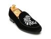 Lavantano Crown Velvet Loafers - Black