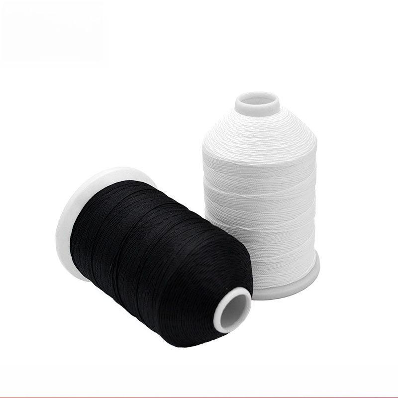 

DIY1000g black and white Tedolon polyester big bottom line, leather home luggage footwear sewing thread steering wheel hand sewing thread black*2000d