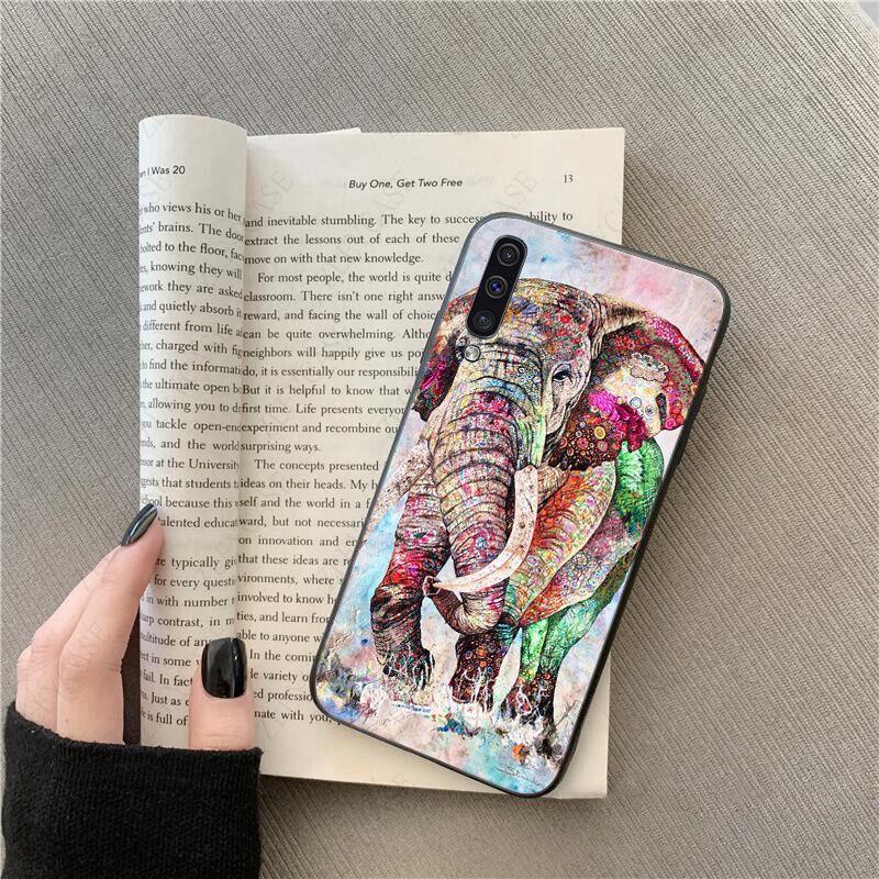 African Indian Elephant Phone Cover For Samsung Galaxy A51 A71 A21S A10 A20S A20E A30S A40 A50 A70 A11 A40 M31 M30S Mobile Cases