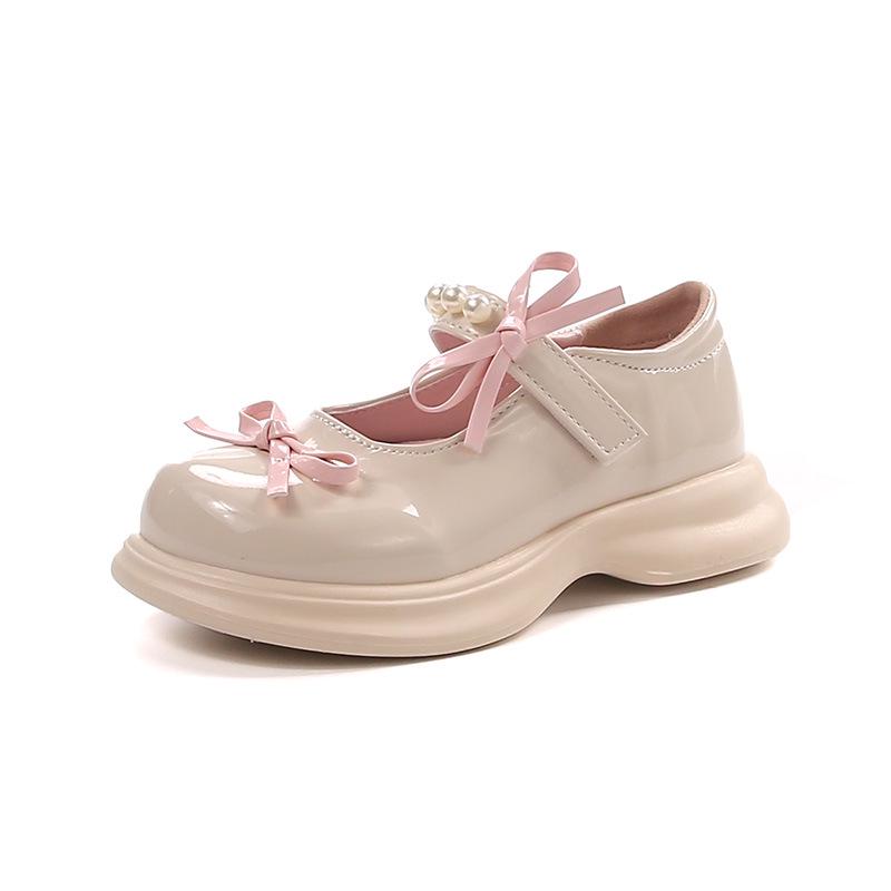 Girls' Soft Sole Non-Slip Leather Mary Janes - 2026 New Style Performance Shoes for Middle & Big Kids