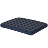 Inflatable Mattress 2 People Air Mattress with Built-in Hand Pump, Flocked Surface, Blue
