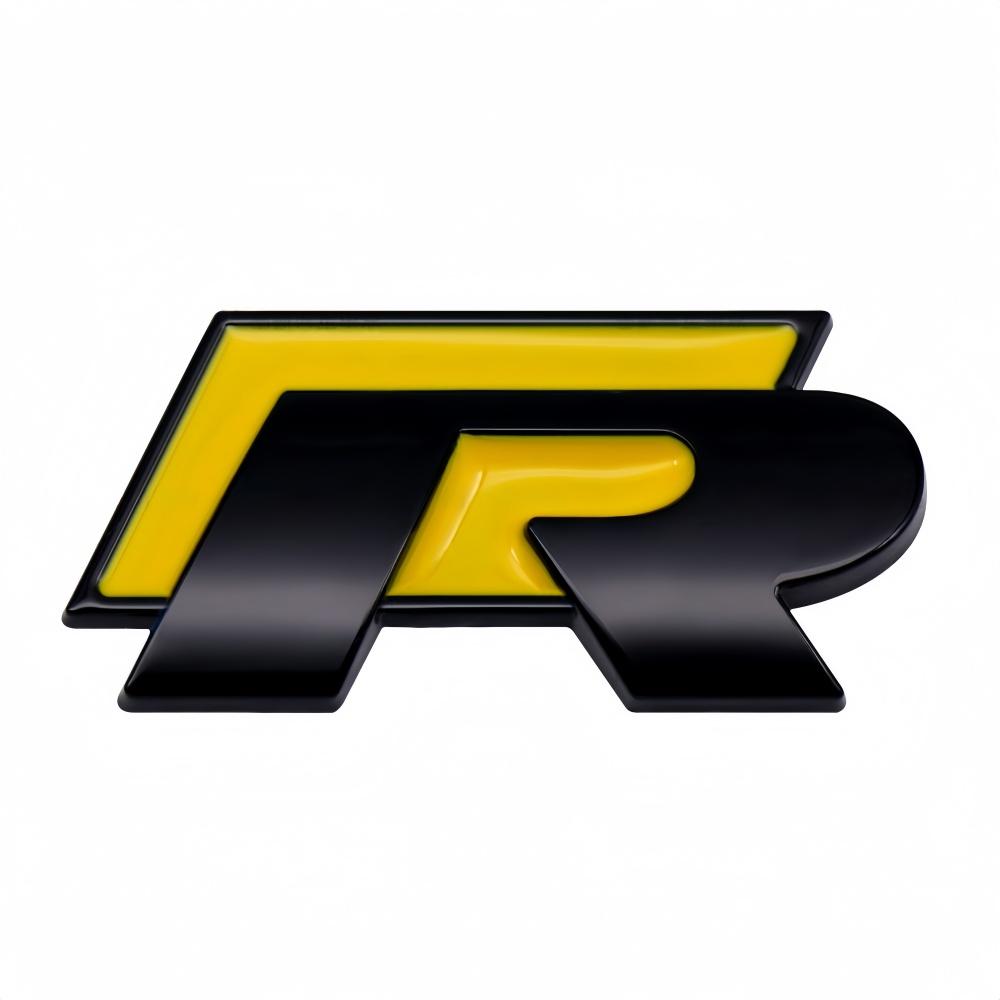 NEW For VWR Logo Metal Car Grille Emblem Rear Trunk Badge Stickers Polo Golf Jetta Beetle CC Tiguan Touran Passa Zd9