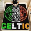 Coperta a Flanella con Stampa Celtic Football Club, Alta qualità, Confortevole per Tutte le Stagioni, Arredamento per la Casa, Calore e Comfort