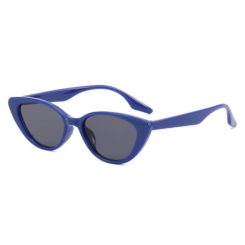 Children's Glasses Fashion Sunglasses Triangle Cat Eye Bright Color Lens Personalized Trendy Style