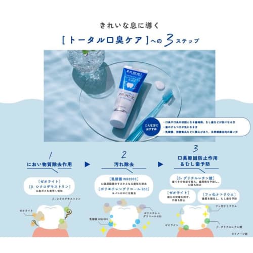 [Set of 3] Wakamoto Avanbees Sensitive Teeth Care/La France Mint Flavor, 80g X 3, Contains Live Lactic Acid Bacteria (WB2000), Anniversarich, Includes