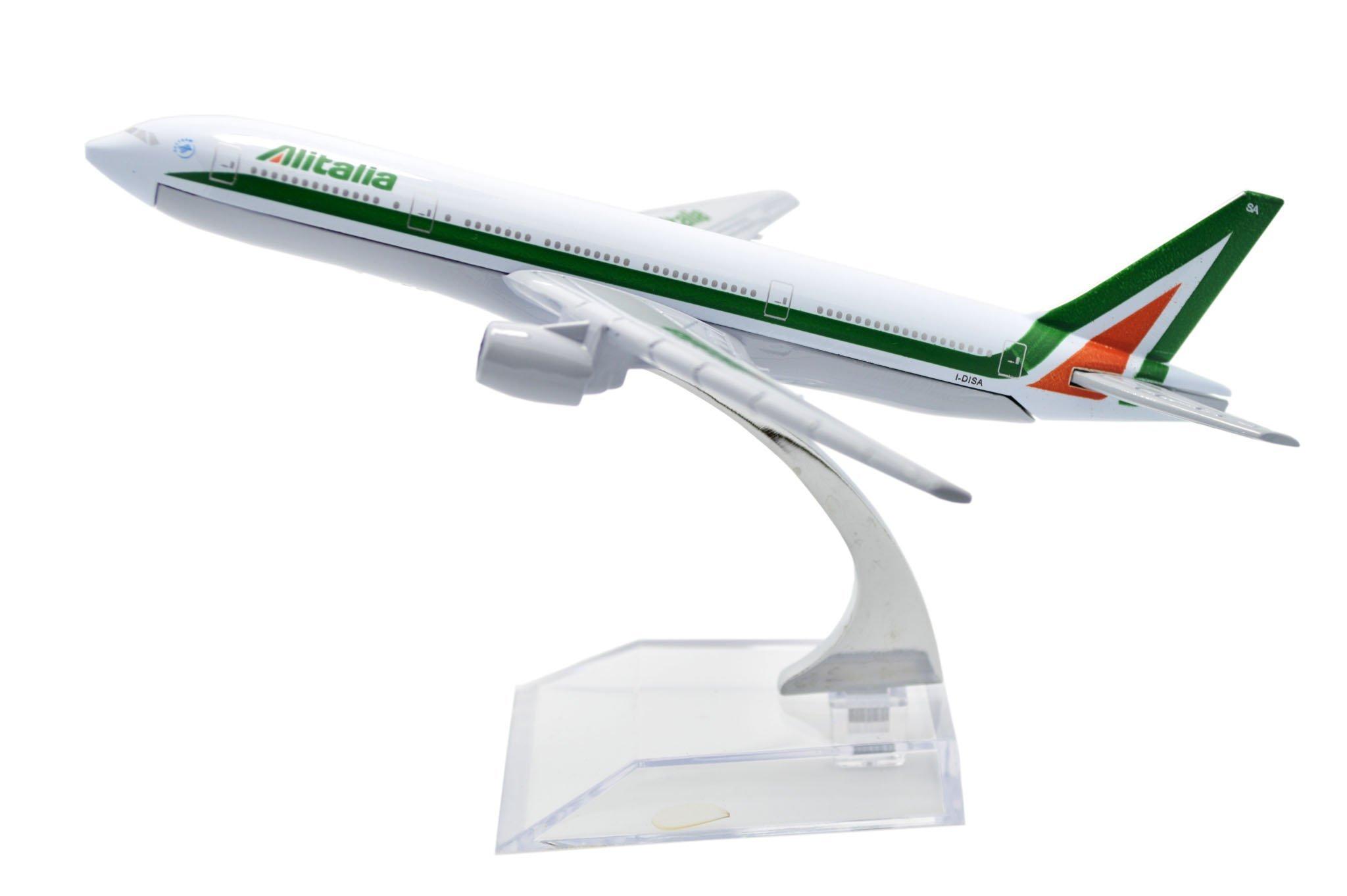Династия Тан 1/400 16см Авиалинии Alitalia B777 Модель самолета из сплава Игрушка