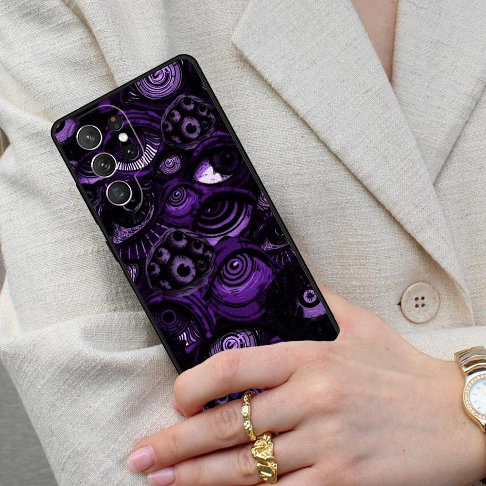 Scary Face Eyes Cell Phone Case for Samsung Galaxy S26 Ultra S25 S24 S23 S22 S21 S20 Note10 Cover
