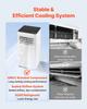 Portable Air Conditioner, 9000 BTU 2.6kW 3-in-1 Standing Cooling Ac Unit, LED Touch Panel & Remote Control, 24h Timer, Cooling/Dehumidifier/Fan Mode