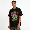 Halloween Werewolf Hunting Themed Graphic Print Festival T-Shirt Pure cotton T-shirt