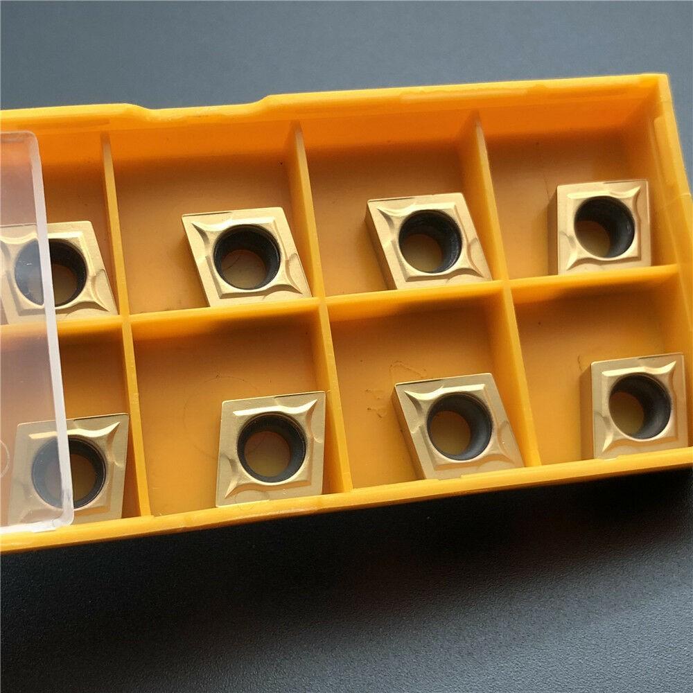10Pcs CCMT32.51 CCMT09T304 US735 Carbide Insert Lathe Turning Inserts CNC Blade