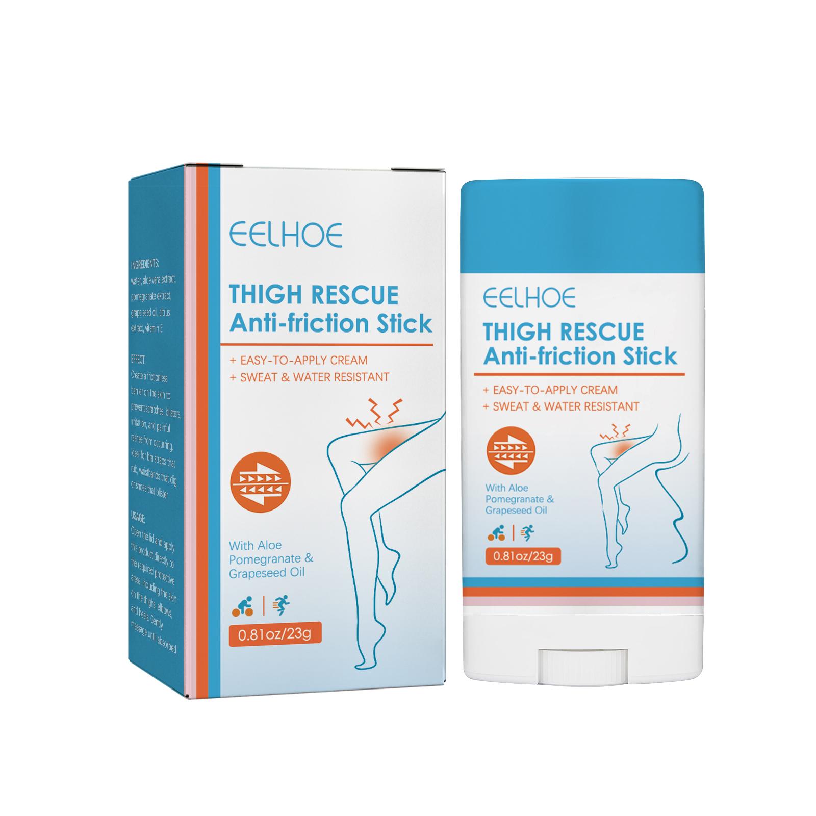 

EELHOE Thigh Anti-Abrasion Stick – Waterproof, Sweat-Resistant, Easy to Apply Cream for Protection of Legs, Heels, Lower Arms