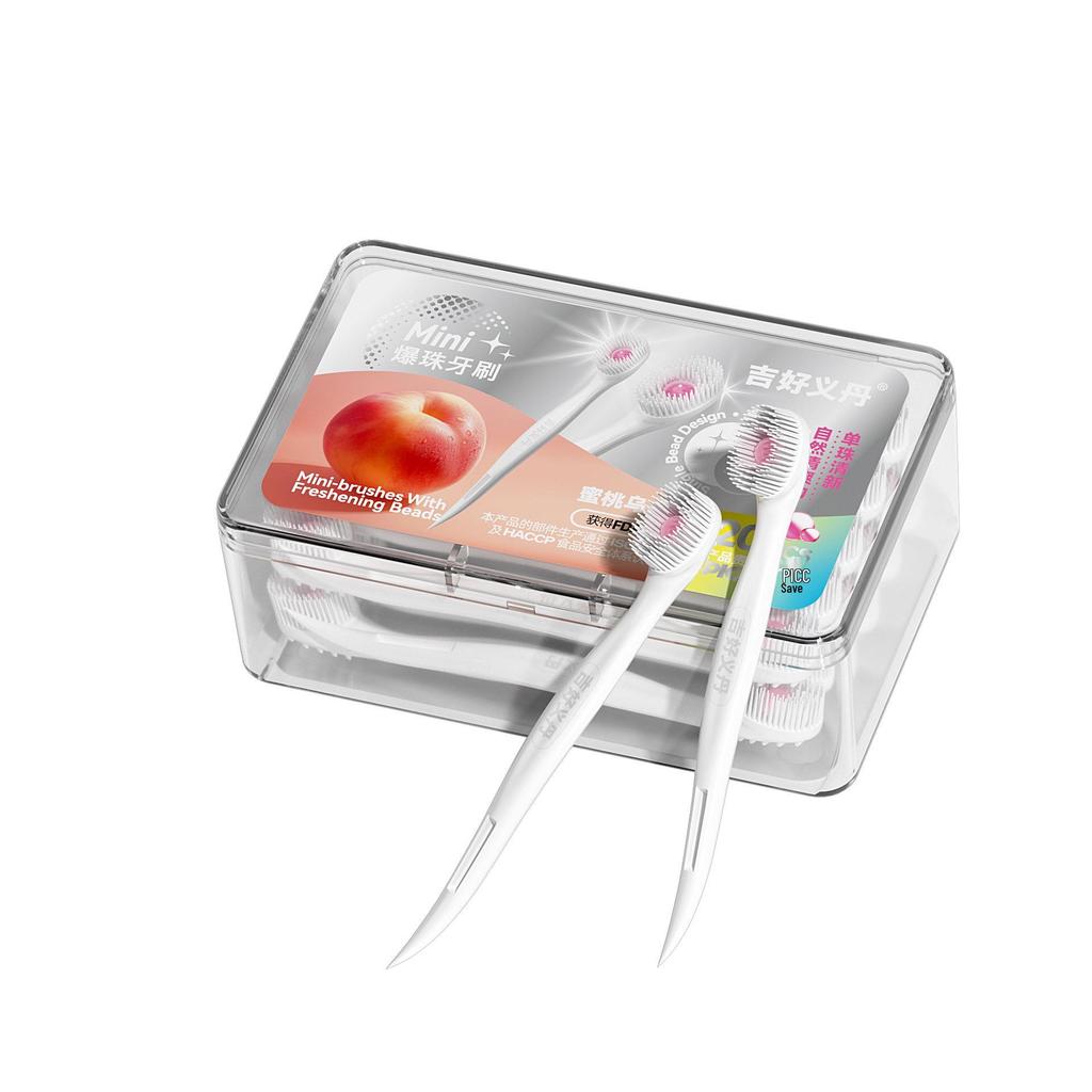 Disposable Adult Toothbrush with Burst Beads for Stain Removal - Travel-Friendly and Popular On TikTok