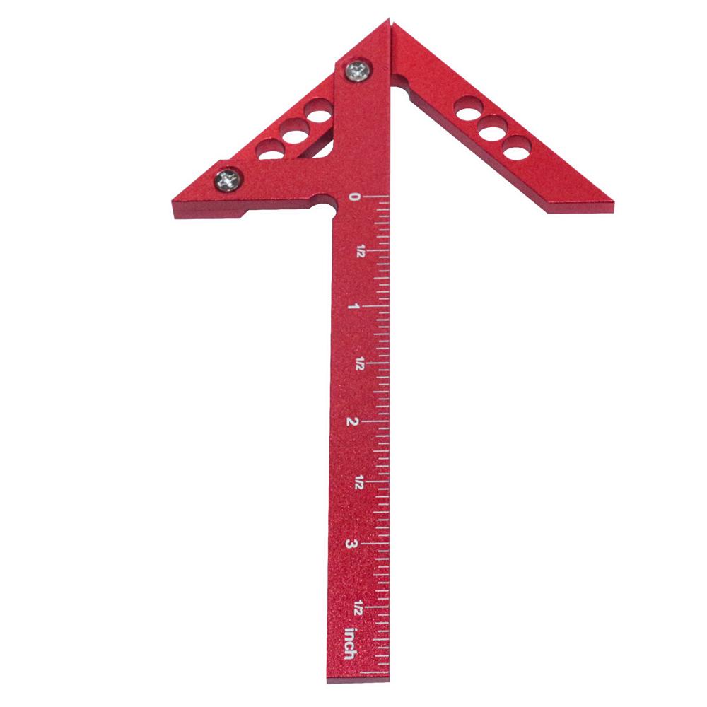 Center Scriber Vertical Line 45 Degrees  Angle Gauge Drawing Circle Gauge Aluminium Alloy Woodworking
