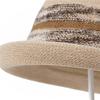 French Milliner Spring And Summer Sunshade Sunscreen Elegant Curled Top Hat Showing Small Face Knitted Breathable Warped Edge Basin Hat