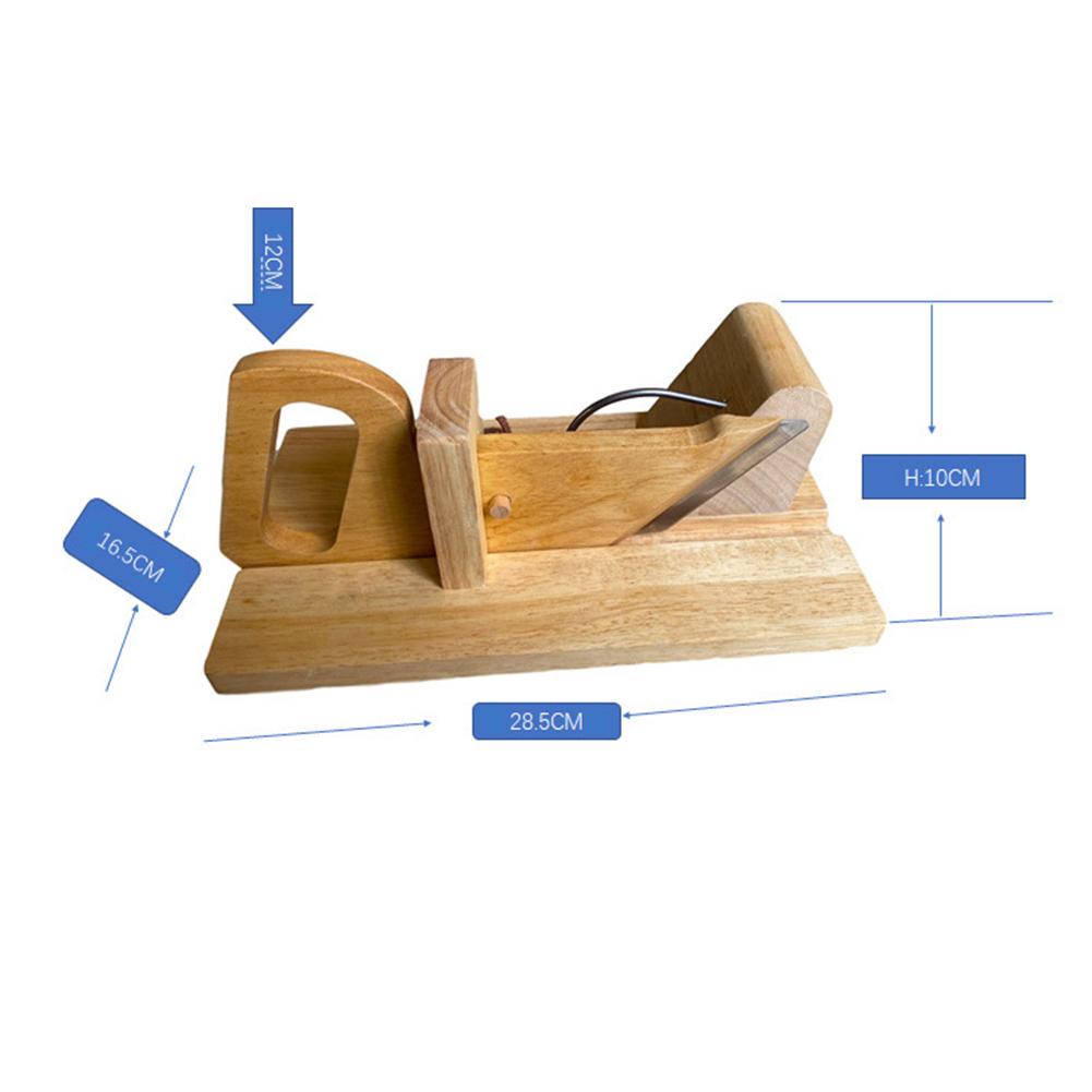 Food Cutter Safe Professional Sausage Slicer Wooden Meat Cutting Tool for Kitchen Camping