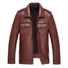 Spring New Leather Jacket Men's Slim Retro Motorcycle Jacket Leather Jacket Men's Casual Youth Handsome Jacket