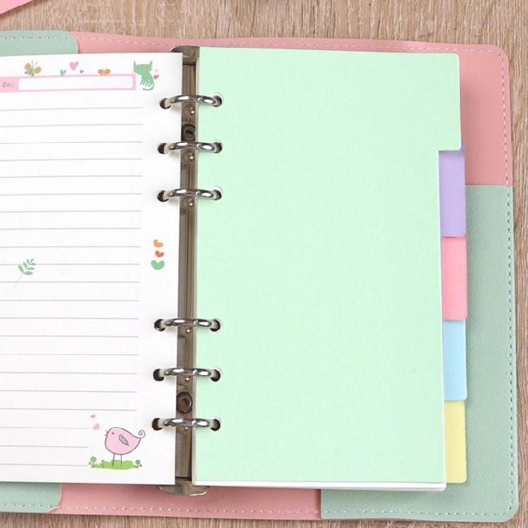 Rainbow Patterned Index Pages For Binders Easy To Rearrange Sections Ideal For Classifying Important Paper
