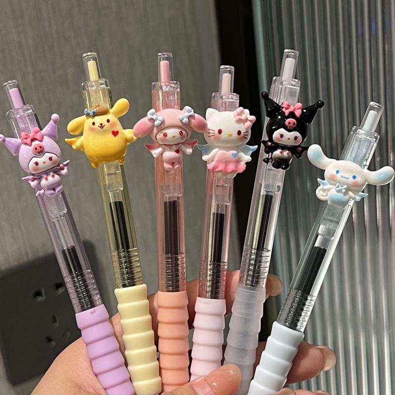 Kawaii 0.5Mm Black Ink Neutral Pens Korean Stationery Writing Tool School Office Supplies Gel Pen