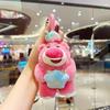 Bear Miniature Lovely Flower Doll Toy Plush Car Keychain Decorative Charm Bag