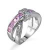 Hot-Selling Zircon Cross Jewelry Ring for Weddings & Ladies