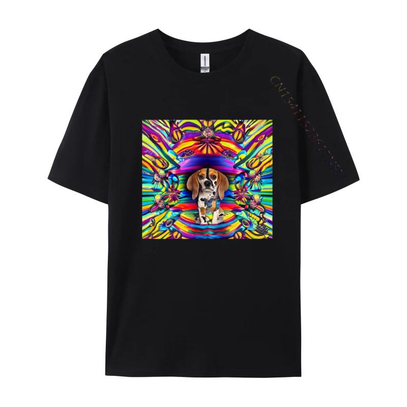The Beagles Tshirt Fashion Men Tee Shirts Casual Tops Shirts Soft Comfortable Mens Loose TShirt White