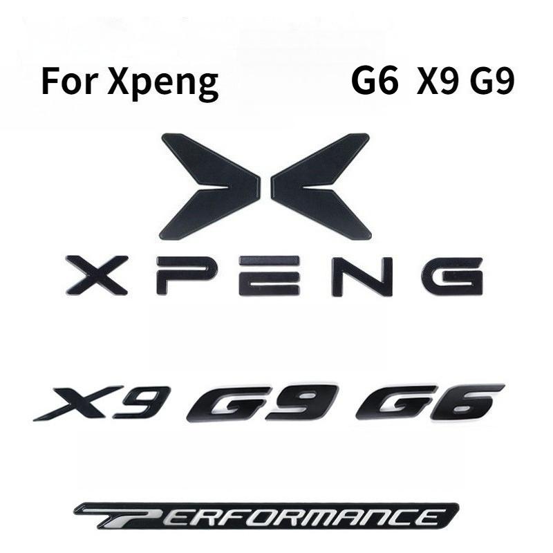 For XPEGN G6 G9 X9 Xiao Peng Blackout Car Emblem Cover Trim Sticker Decorative Accessories For Auto Front Rear Badge Emblem