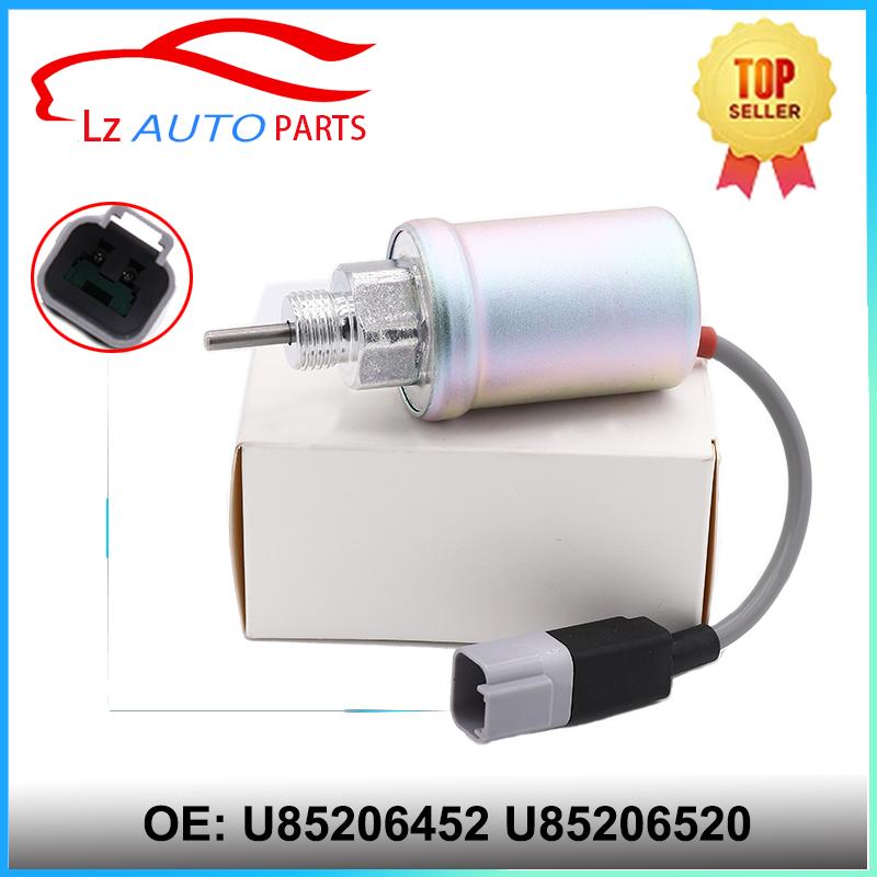 12V Fuel Shut Off Solenoid Valve U85206452 U85206520 for Perk Engine 402D 403D 404D 404C 40 Stop Shutdown Solenoid