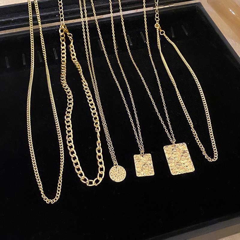Elegante mit Diamanten besetzte Halskette & Schmuckset für Damen - High-End, vielseitig, super funkelnde Luxus-Schlüsselbein-Accessoires