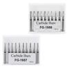 10Pcs Dental Tungsten Carbide Bur FG1957 FG1958 1 6Mm Metal Cutting For High Speed Handpiece