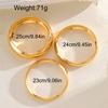 3 Stuks Vintage Dikke Brede Armbanden Set voor Vrouwen Punk Eenvoudig Gouden Kleur Geometrische Manchet Armbanden Trendy Feest Hip Hop Sieraden Nieuw